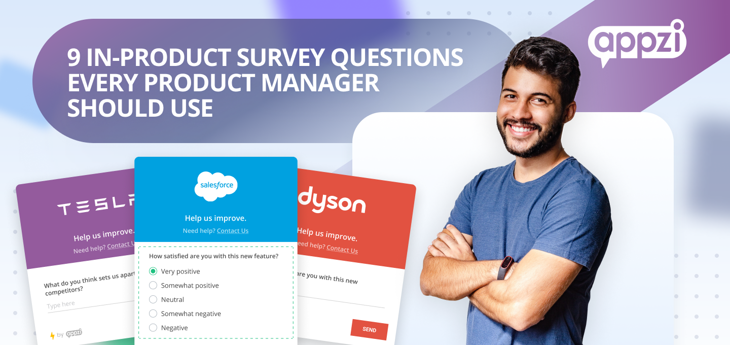 9 in-product survey questions